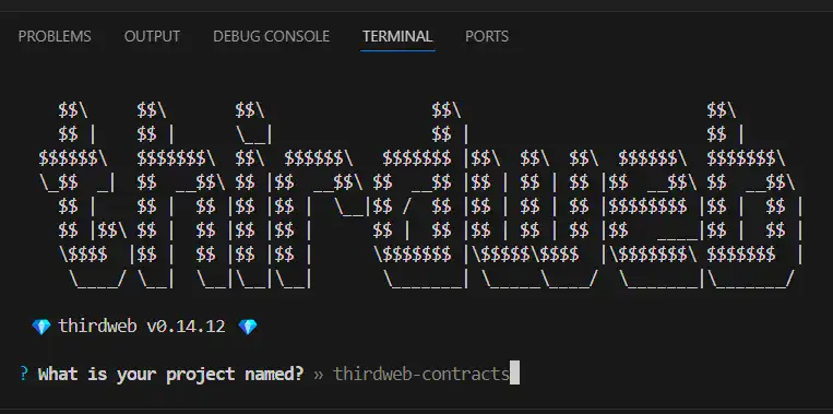 thirdweb cli