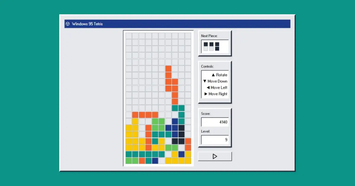 Windows 95 Tetris